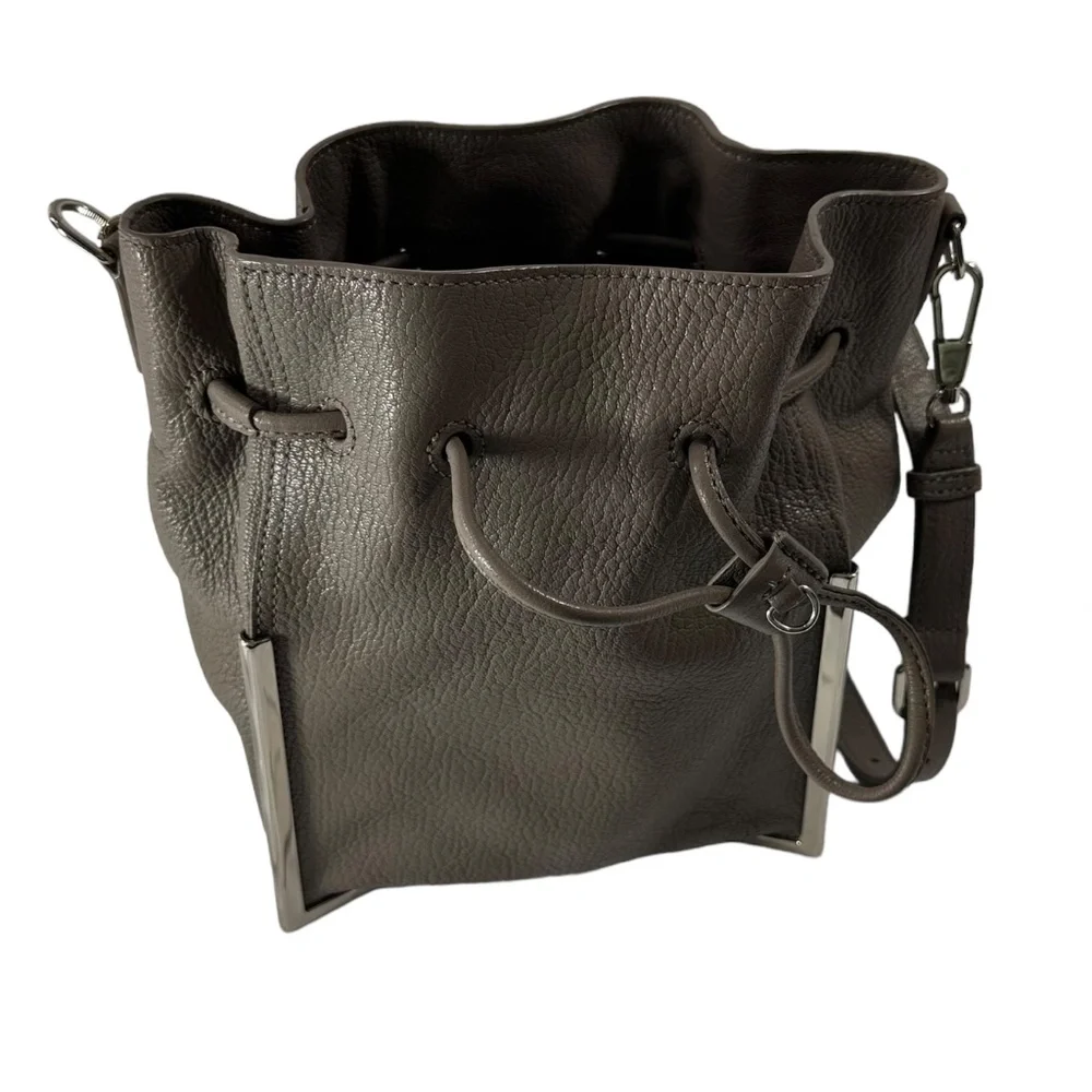 Genuine 3.1 PHILLIP LIM Scout small drawstring crossbody bag grey - Picture 2 of 11